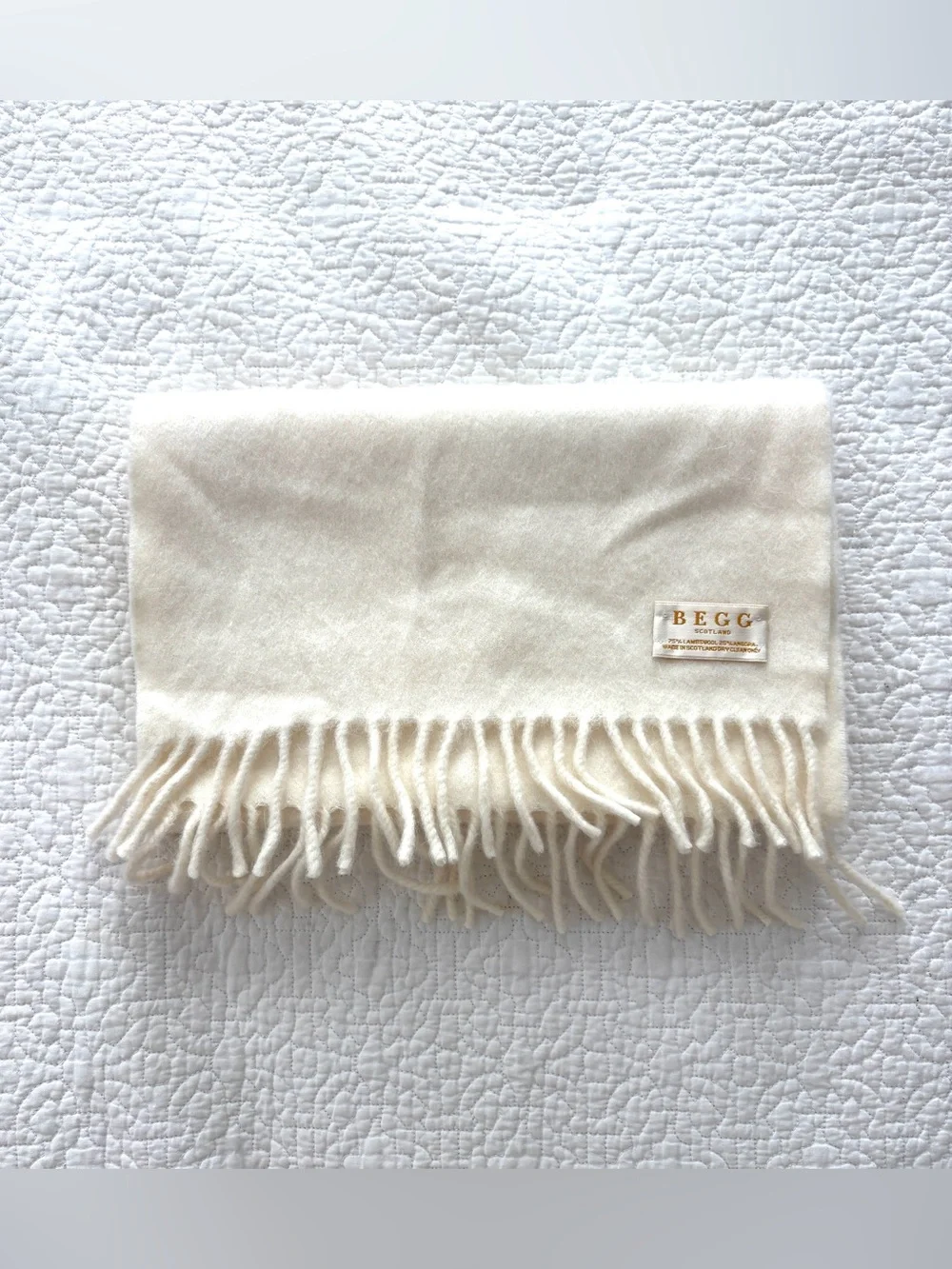 BEGG & Co Lambswool & Angora Scarf